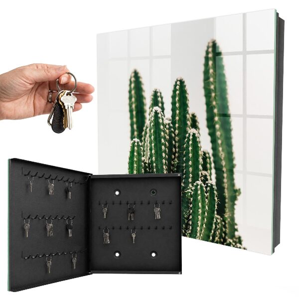 Armoire à clés murale Cactus verts
