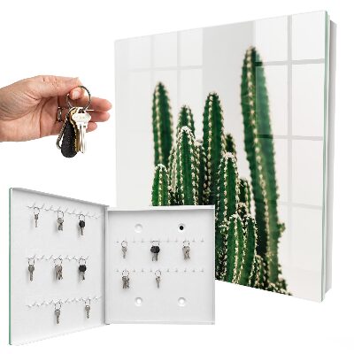 Armoire à clés murale Cactus verts