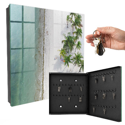 Armoire à clés murale Plage tropicale