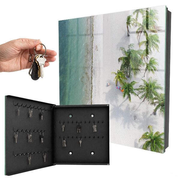 Armoire à clés murale Plage tropicale