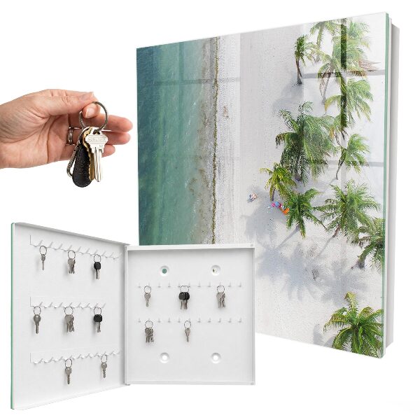 Armoire à clés murale Plage tropicale