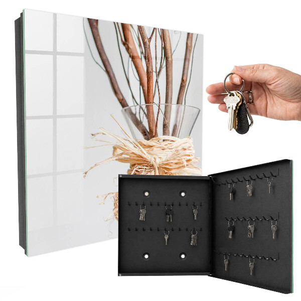 Armoire à clés murale Branches dans un vase