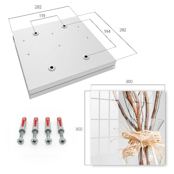 Armoire à clés murale Branches dans un vase