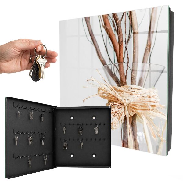 Armoire à clés murale Branches dans un vase