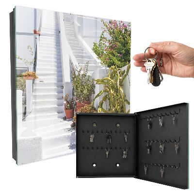 Armoire à clés murale Escaliers avec plantes