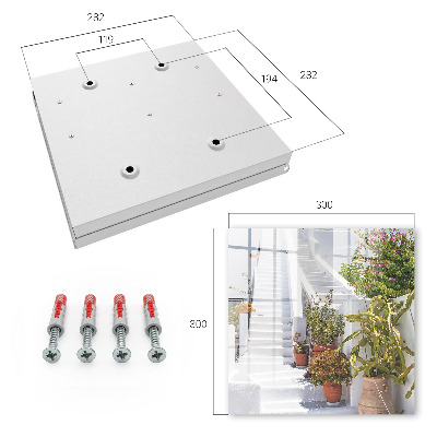 Armoire à clés murale Escaliers avec plantes