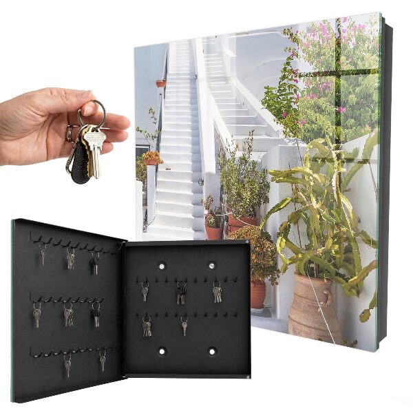 Armoire à clés murale Escaliers avec plantes