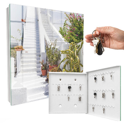 Armoire à clés murale Escaliers avec plantes