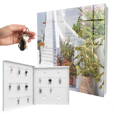 Armoire à clés murale Escaliers avec plantes
