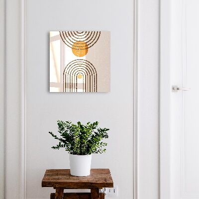 Boîte à clés decorative Géométrie rétro