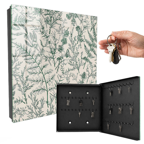 Armoire à clés murale Motifs végétaux