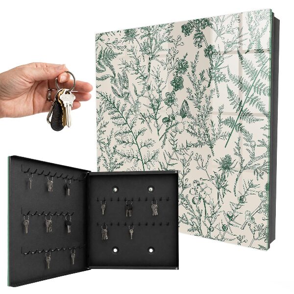 Armoire à clés murale Motifs végétaux