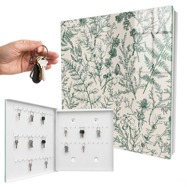 Armoire à clés murale Motifs végétaux
