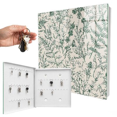 Armoire à clés murale Motifs végétaux