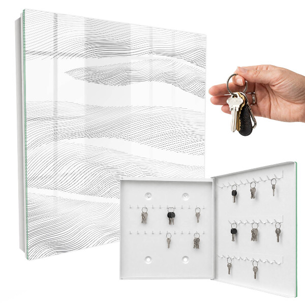 Armoire à clés murale Ondes linéaires