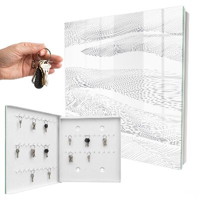 Armoire à clés murale Ondes linéaires