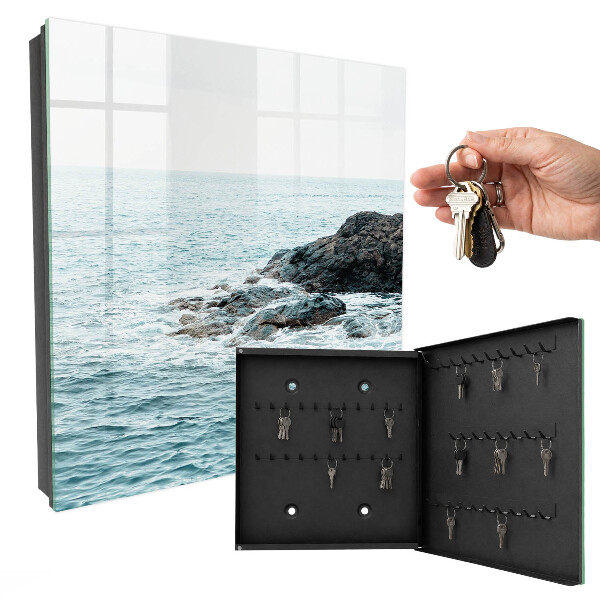 Armoire à clés murale Vagues de la mer