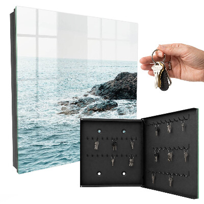 Armoire à clés murale Vagues de la mer