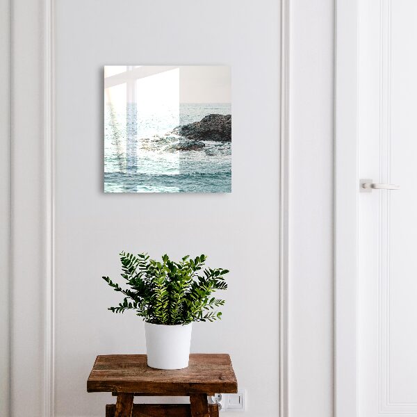 Armoire à clés murale Vagues de la mer