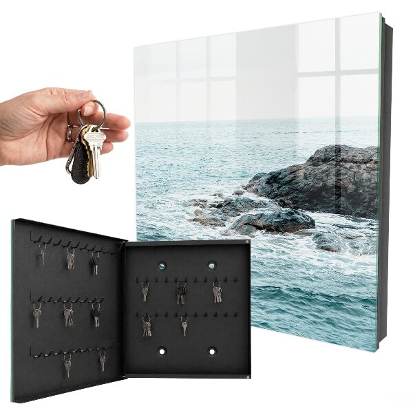 Armoire à clés murale Vagues de la mer