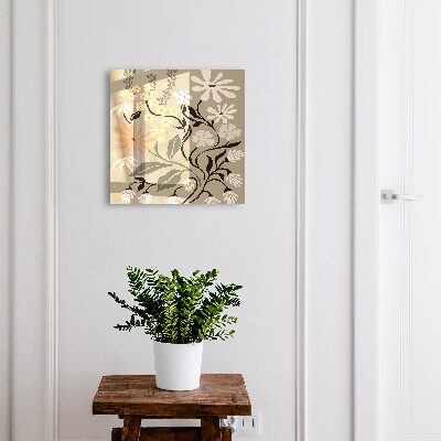 Armoire à clés murale Motif floral