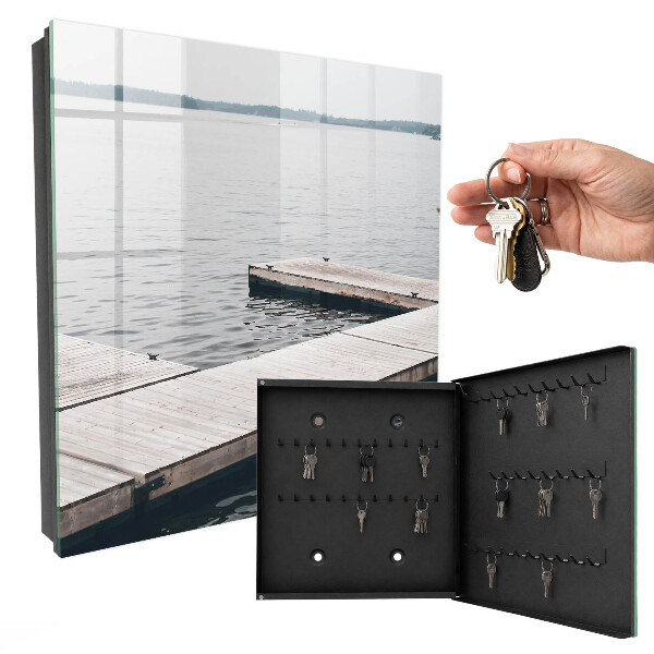 Armoire à clés murale Jetée en bois