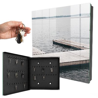 Armoire à clés murale Jetée en bois