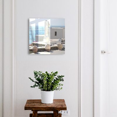 Armoire à clés murale Maisons blanches en Grèce au bord de la mer