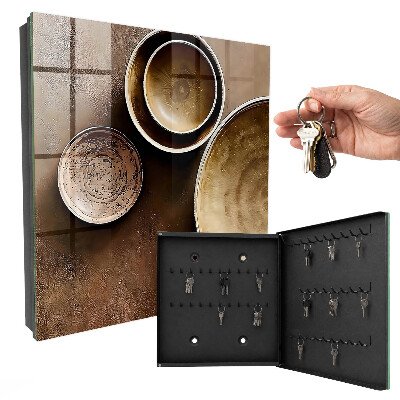 Armoire à clés murale Ensemble marron