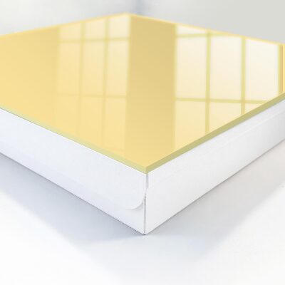 Boîte à clés decorative Jaune crème