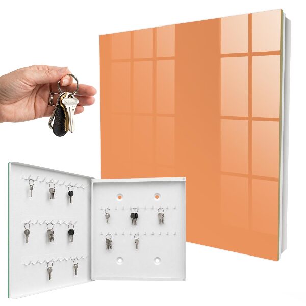 Armoire à clés murale Orange pastel