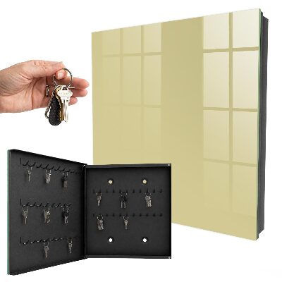 Armoire à clés murale Jaune pastel