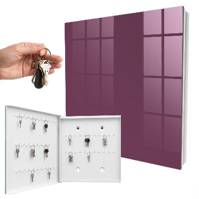 Armoire à clés murale Couleur bordeaux