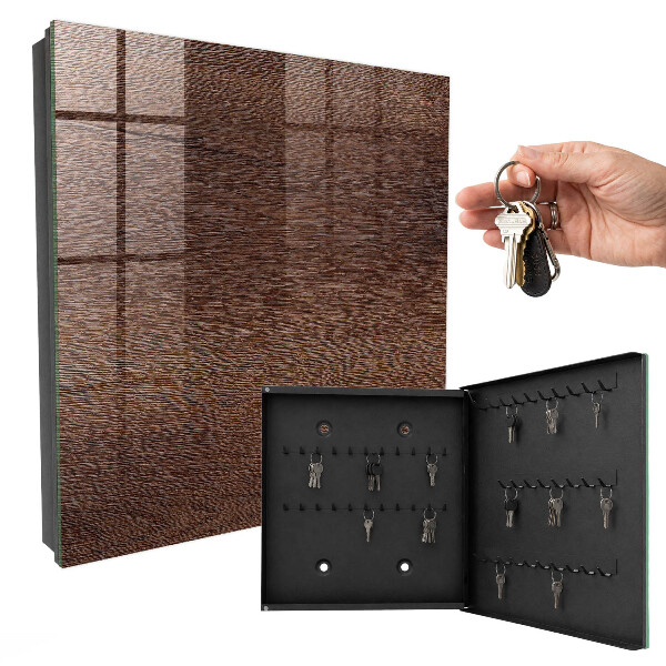 Armoire à clés murale Bois brun