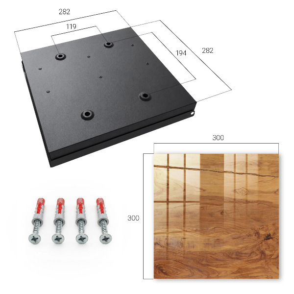 Boîte à clés decorative Texture bois