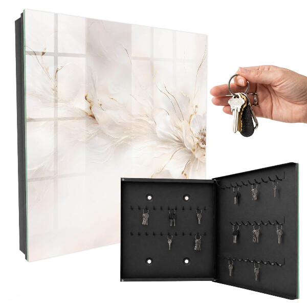 Armoire à clés murale Fleur élégante