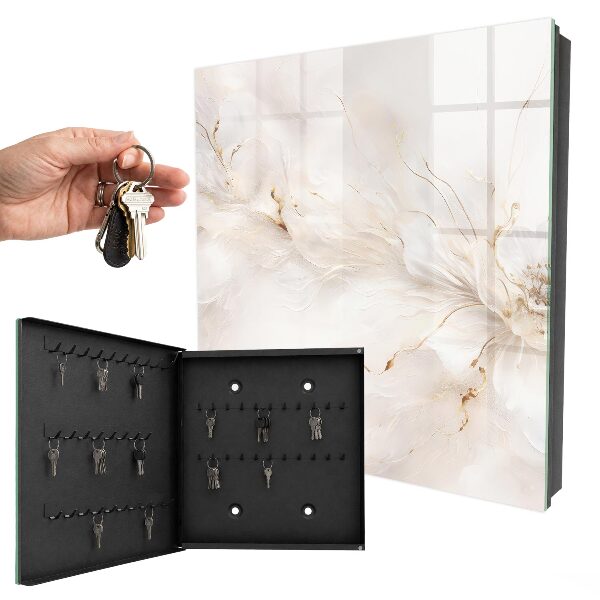 Armoire à clés murale Fleur élégante