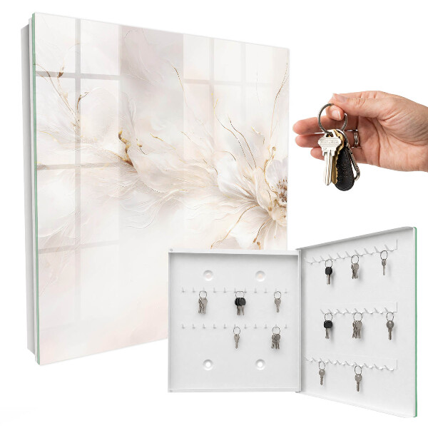 Armoire à clés murale Fleur élégante