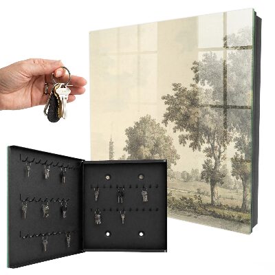 Armoire à clés murale Parc avec une pagode