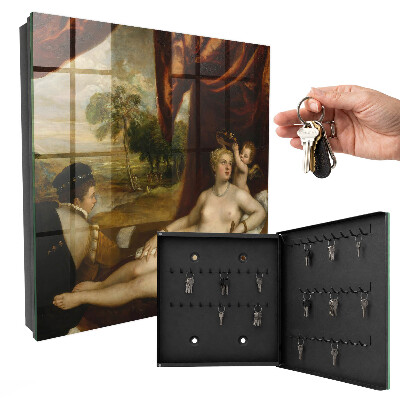 Boîte à clés decorative Vénus du Titien et le luthier