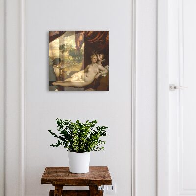 Boîte à clés decorative Vénus du Titien et le luthier
