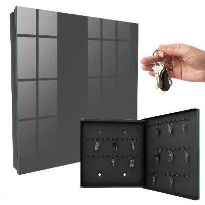 Armoire à clés murale Gris foncé