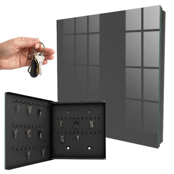 Armoire à clés murale Gris foncé