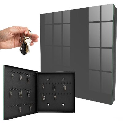 Armoire à clés murale Gris foncé