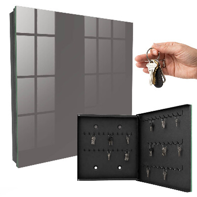 Armoire à clés murale Gris foncé
