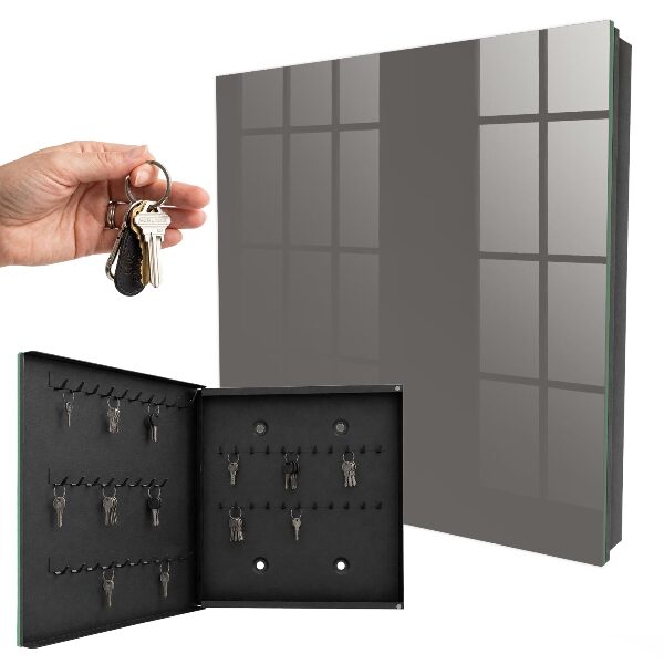 Armoire à clés murale Gris foncé