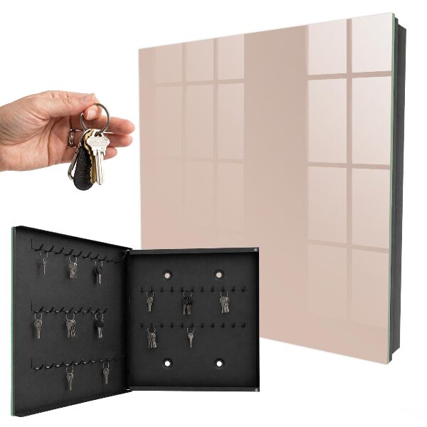 Armoire à clés murale Rose beige
