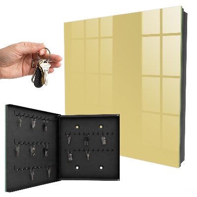 Armoire à clés murale Jaune pastel