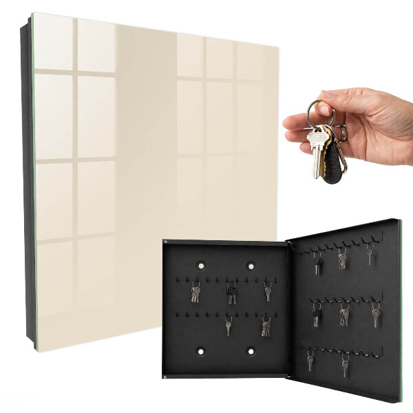 Armoire à clés murale Crème