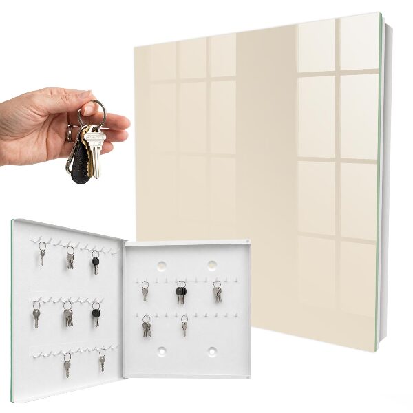 Armoire à clés murale Crème